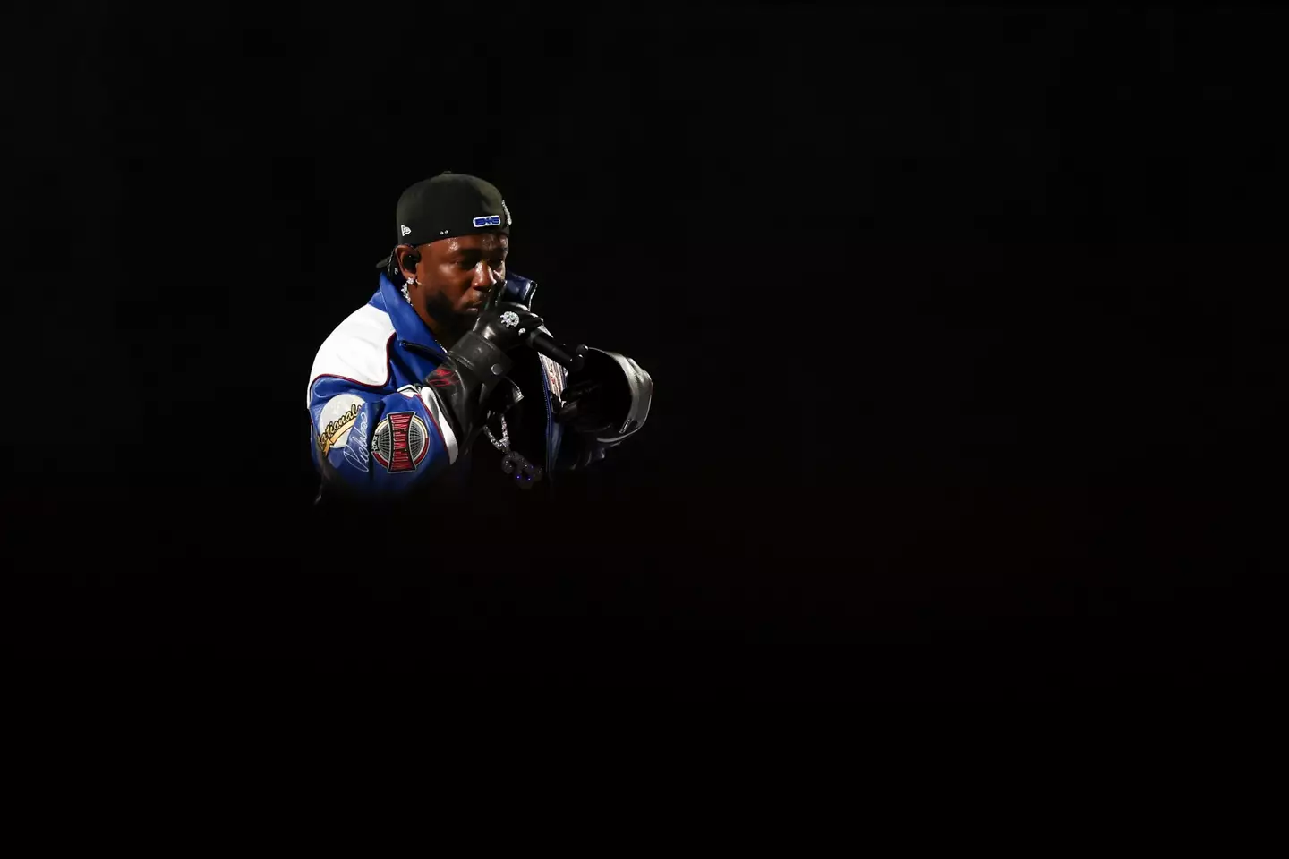 Lamar performed Not Like Us during his halftime performance at Super Bowl LIX. Image credit: Getty