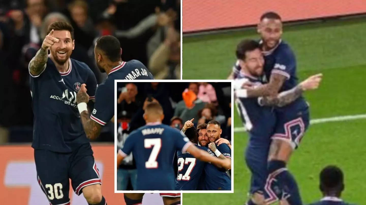 Lionel Messi Immediately Pointed At Kylian Mbappe After He Assisted First PSG Goal