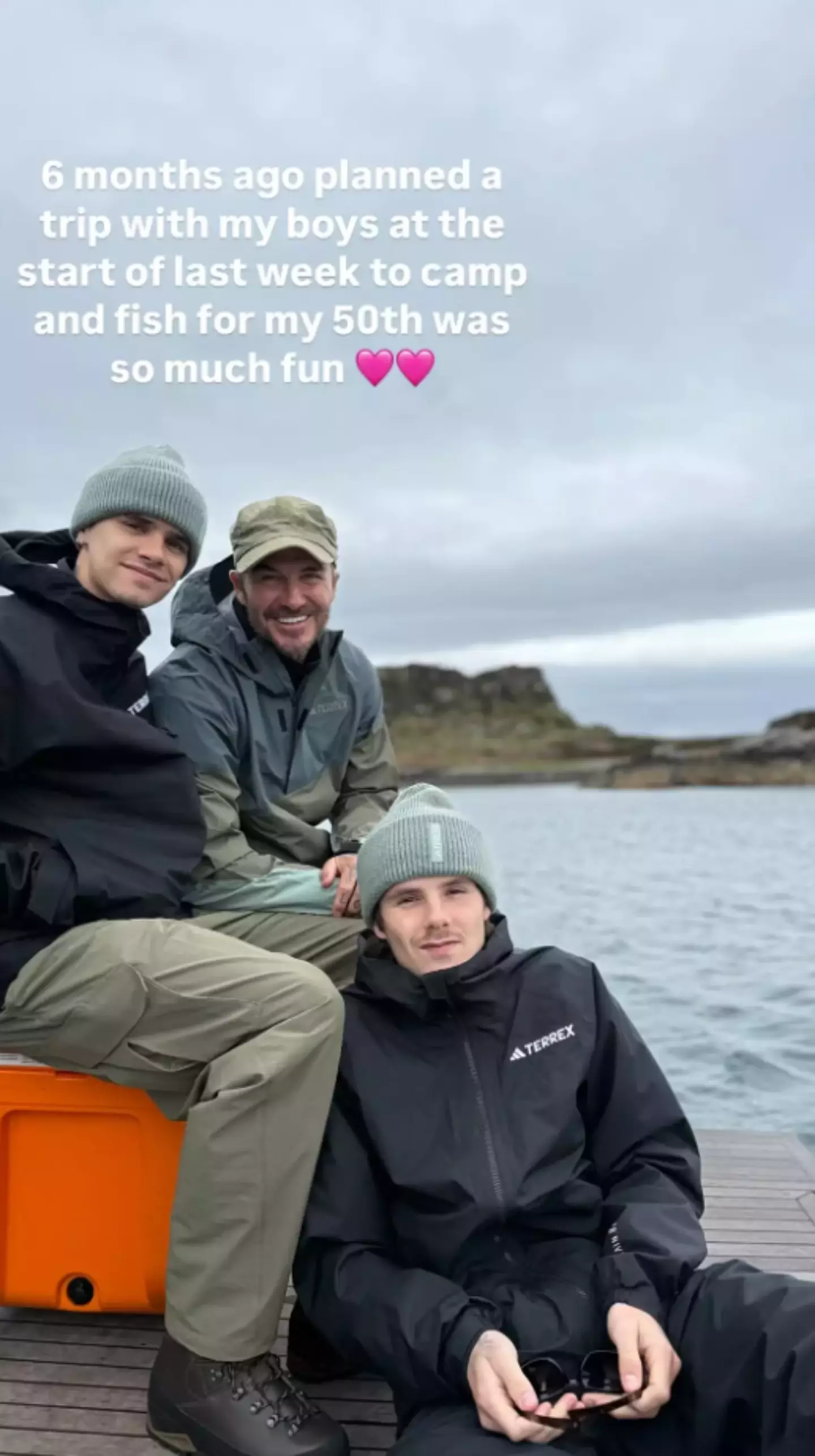 David Beckham went on a trip with his two sons Romeo and Cruz. Image: Instagram/David Beckham