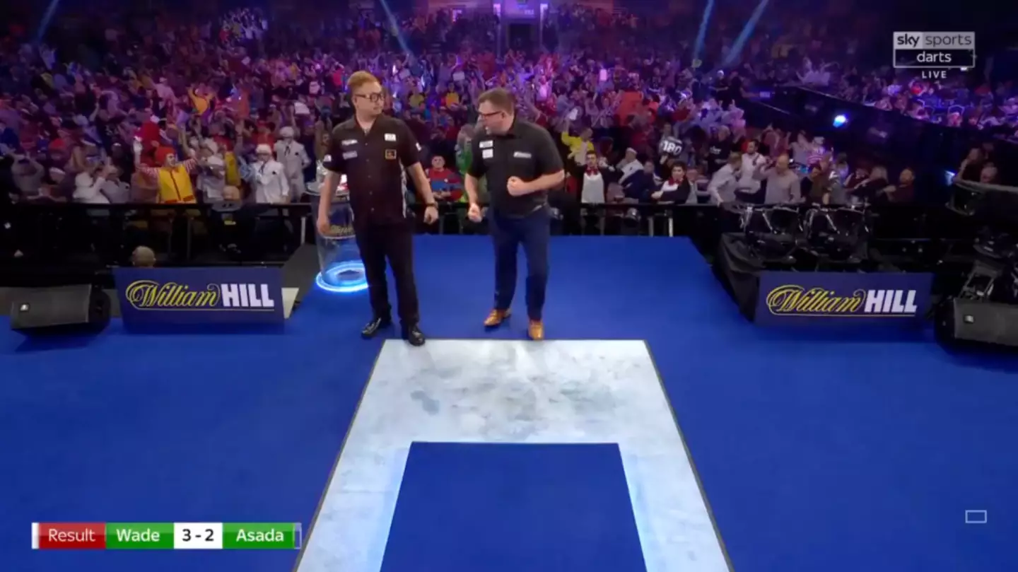 James Wade was accused of 'intimidating' Seigo Asada at the 2019 World Darts Championship. Image: Getty