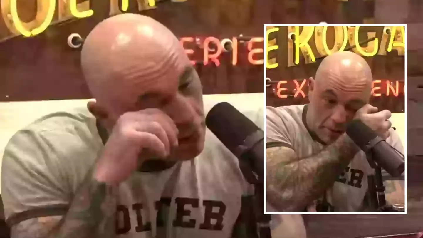 Joe Rogan breaks down in tears on podcast and struggles to get his words out after recalling 'horrible' incident live on-air