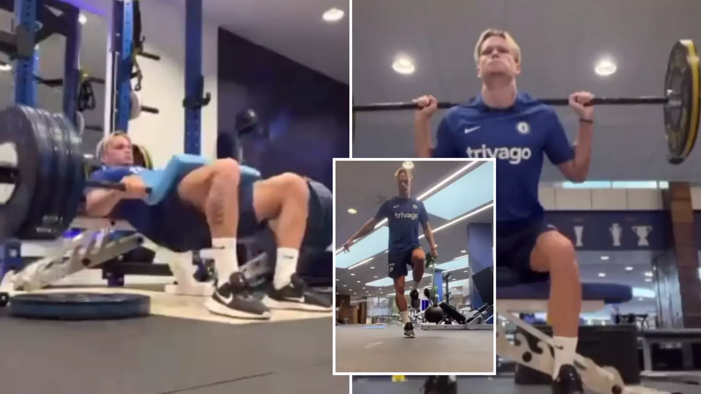 Mykhailo Mudryk is staying behind at the Chelsea gym to complete special exercises that help him hit 37km/h