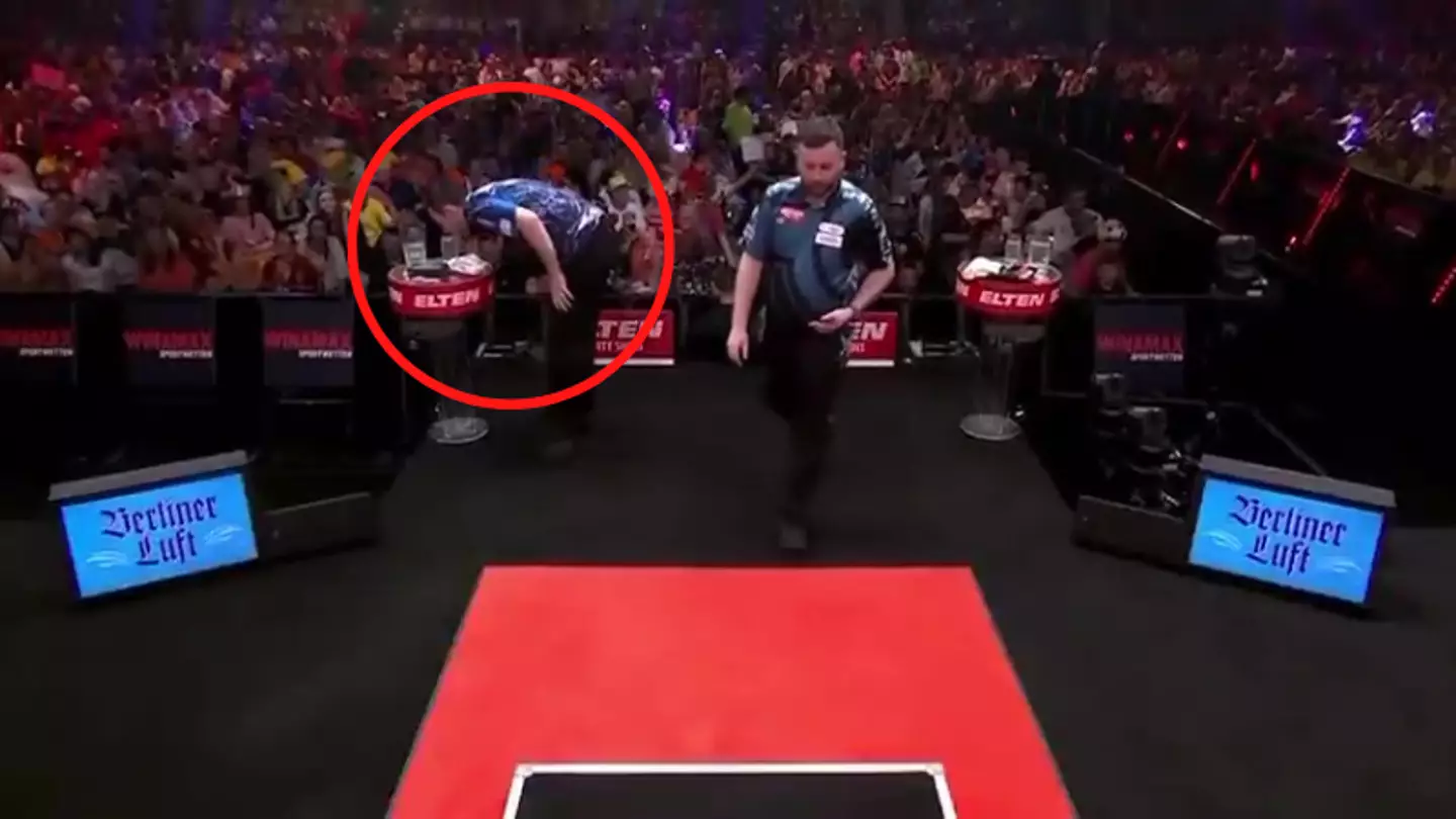 Luke Humphries explains his actions after bizarre moment caught on live TV leaves darts star embarrassed
