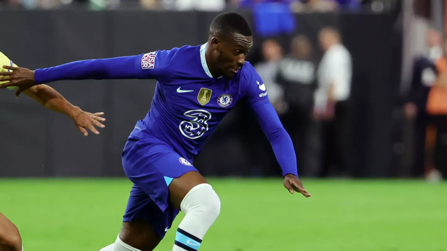 Callum Hudson-Odoi on the ball for Chelsea against Club America. (Chelsea FC)