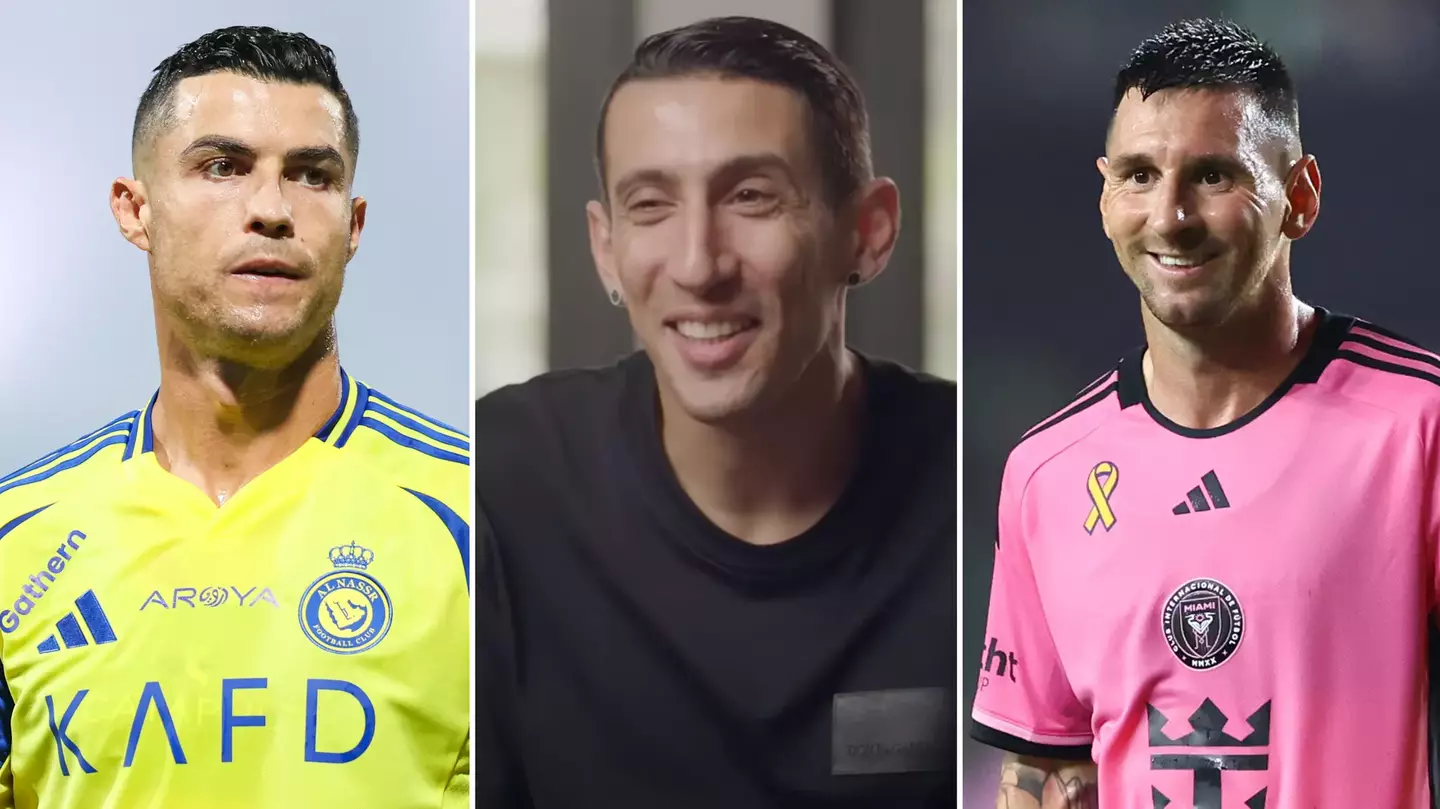 Angel Di Maria didn't hesitate when asked to pick between former teammates Cristiano Ronaldo and Lionel Messi in the GOAT debate