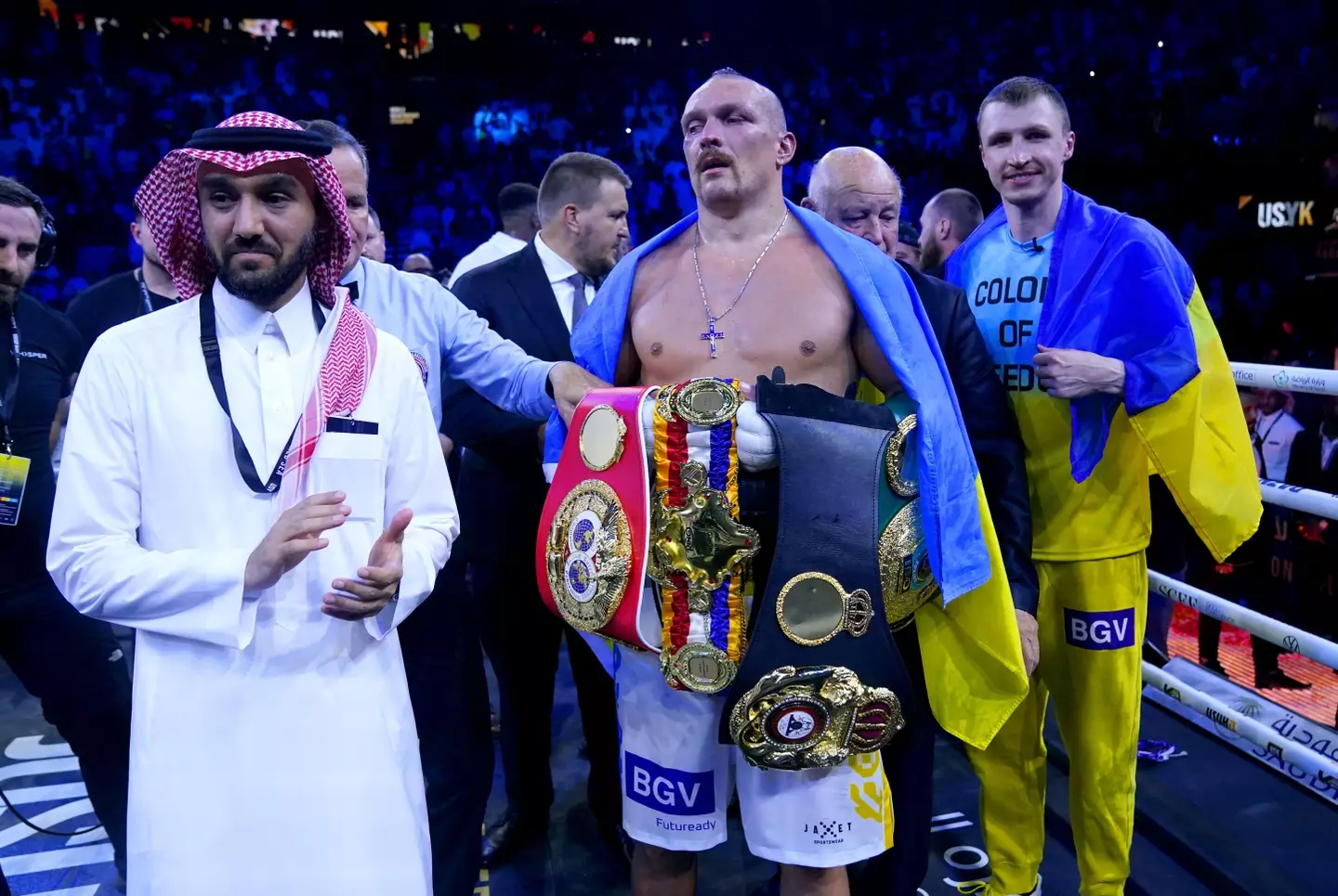 Usyk holds three world titles to Fury's one. Image: Alamy