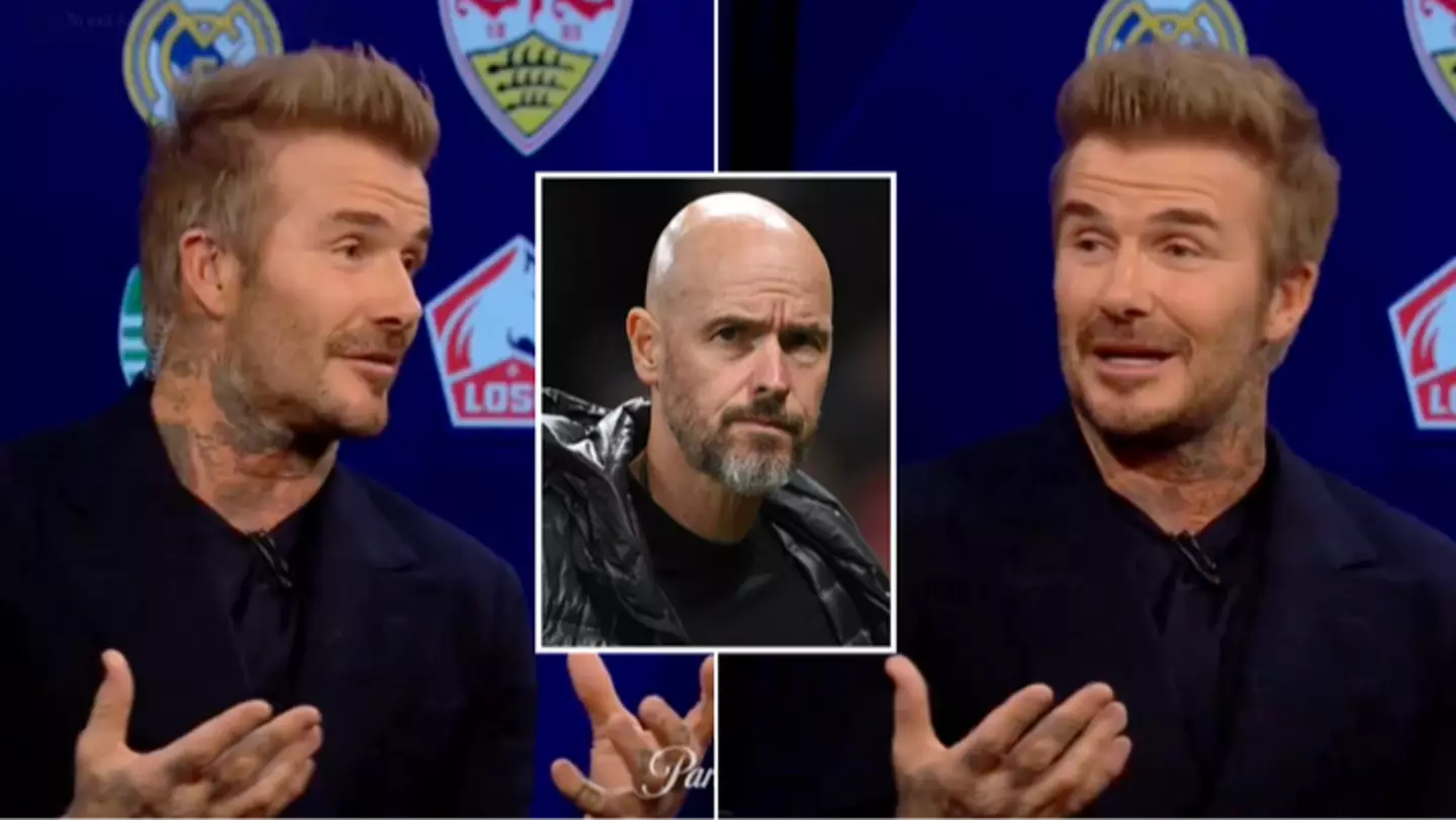 David Beckham makes his feelings clear on the current state of Man Utd during his CBS Sports debut