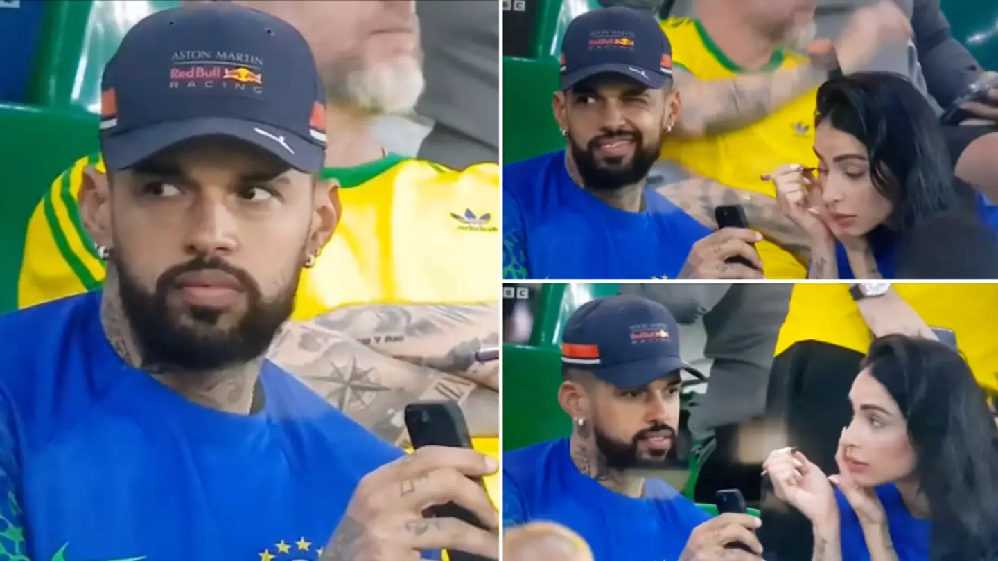 Footage of fan getting ‘busted’ by girlfriend at the World Cup has gone viral
