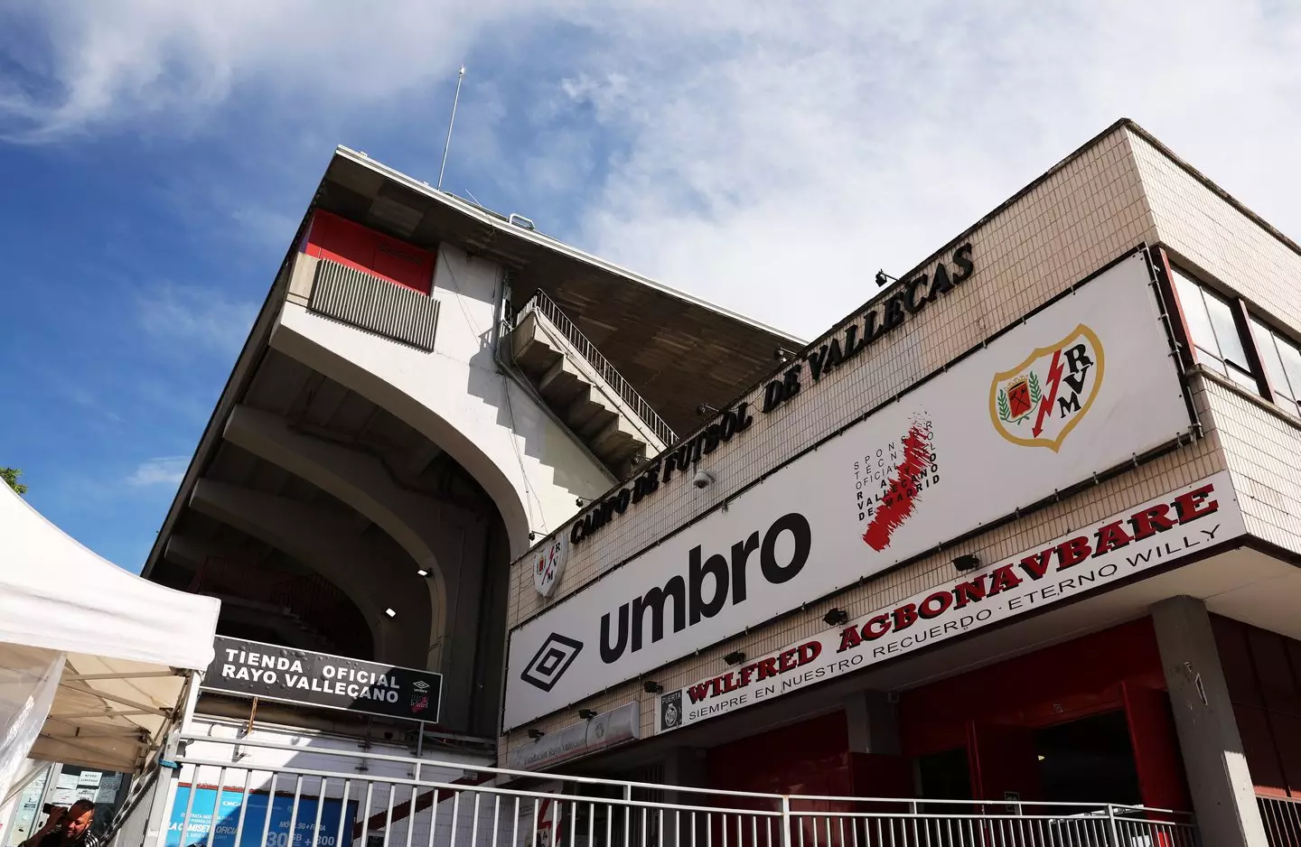 Tha match at the Estadio de Vallecas has been postponed. Image: Getty