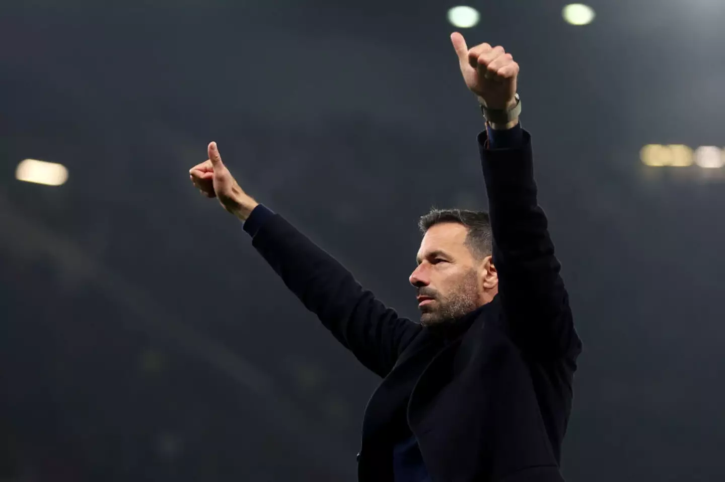 Ruud van Nistelrooy took charge of Man United this evening (Credit:Getty)