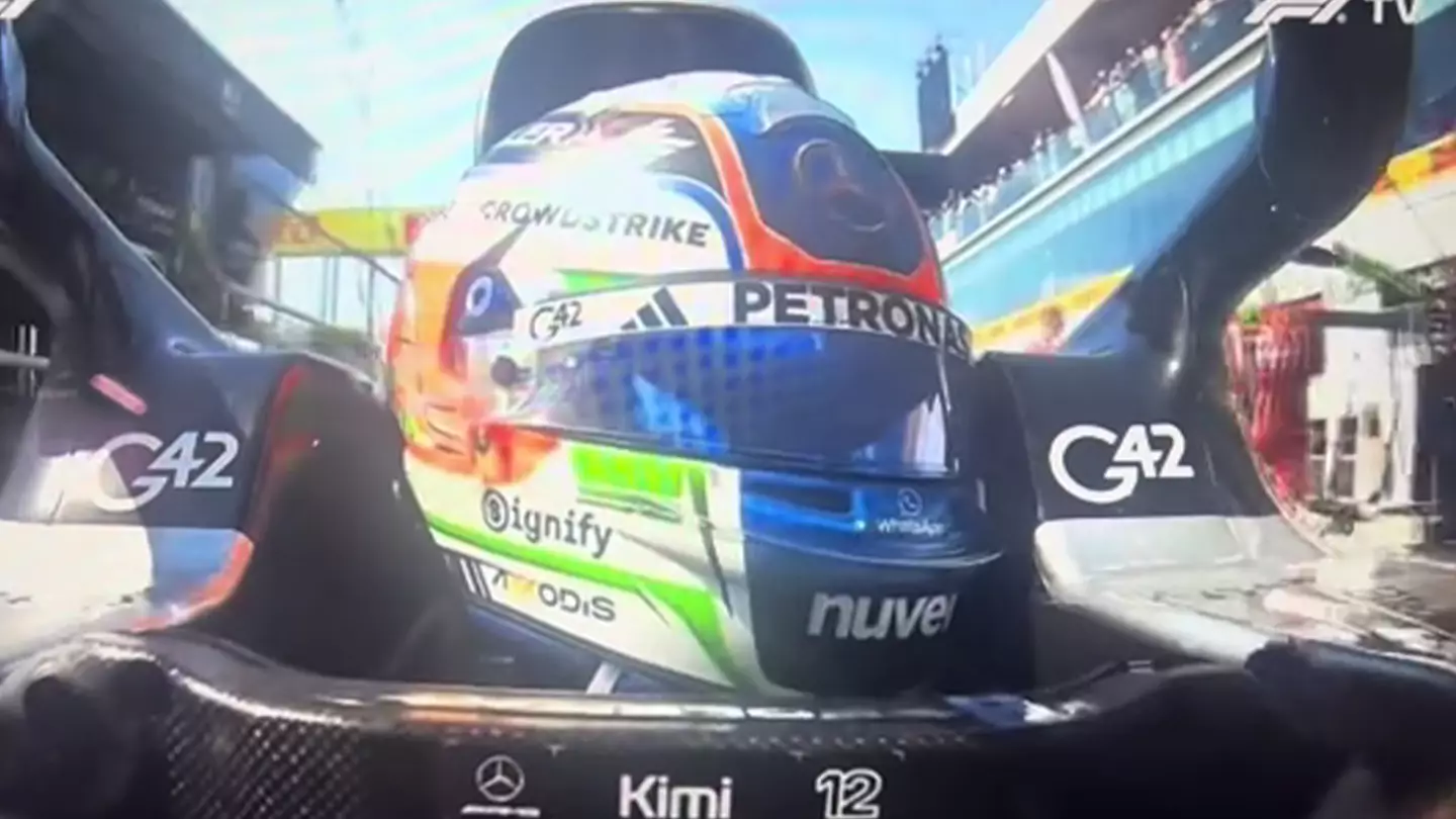 Mercedes fans spot what Kimi Antonelli did immediately after his first ever F1 podium and it speaks volumes