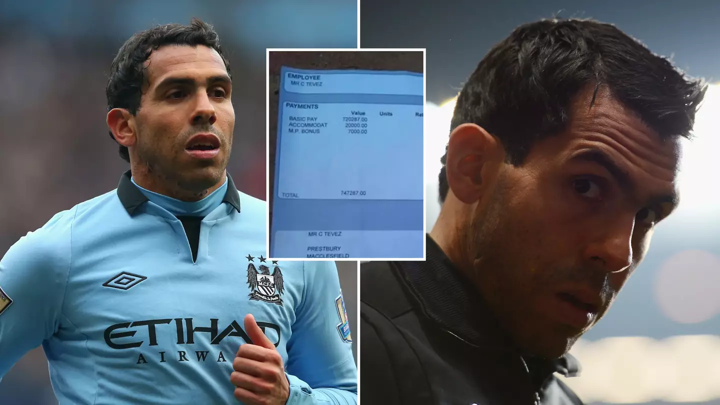 Carlos Tevez had Man City 'payslip' with hilarious FA fine 'leaked' online