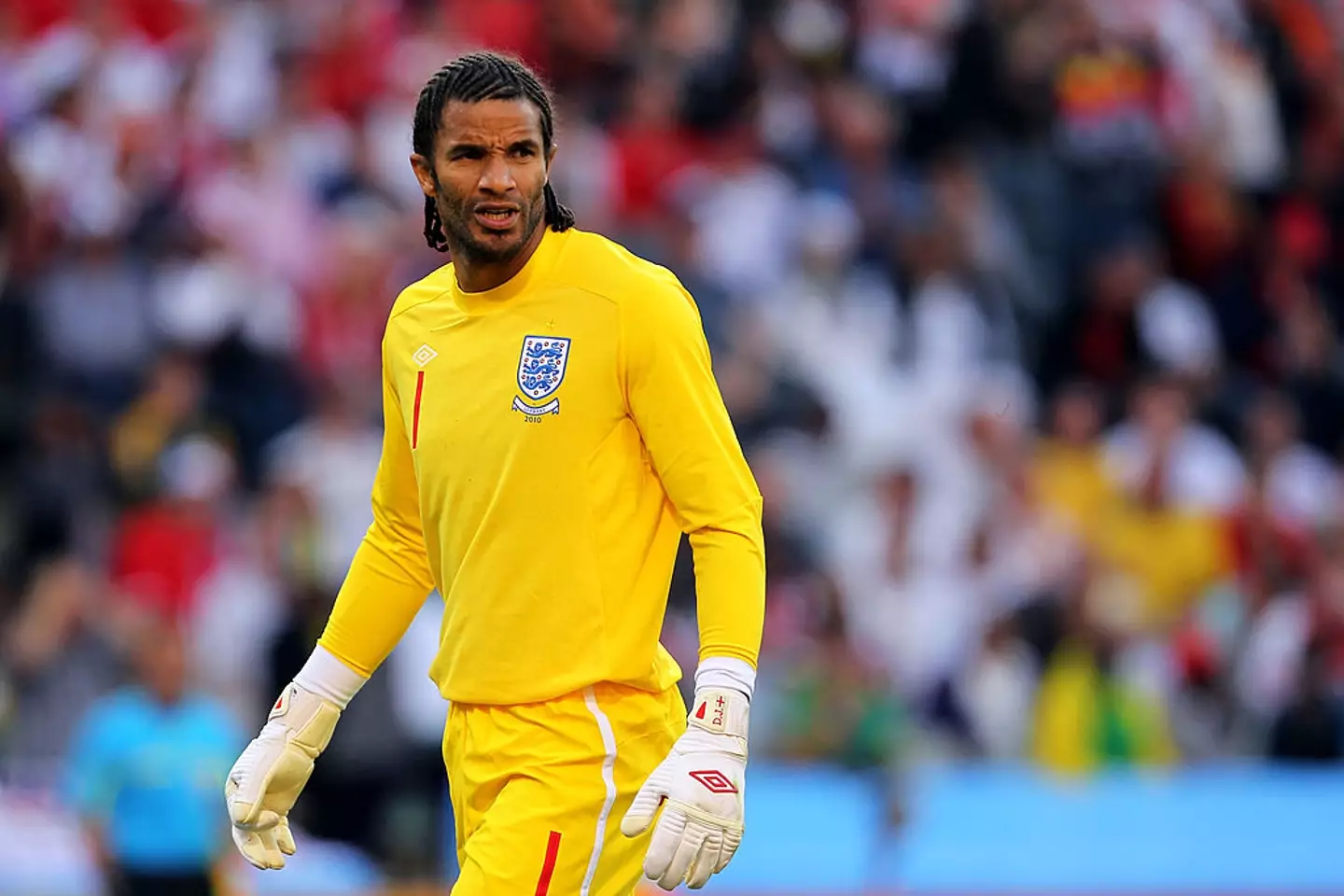 David James in action for England in 2010 - Getty