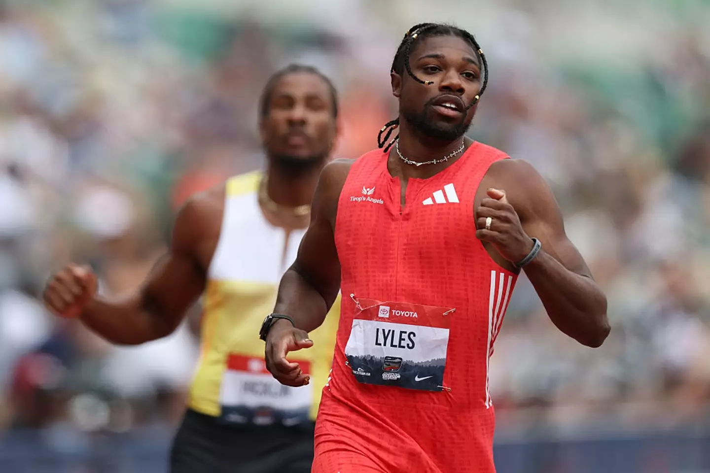 Noah Lyles in action (Credit:Getty)