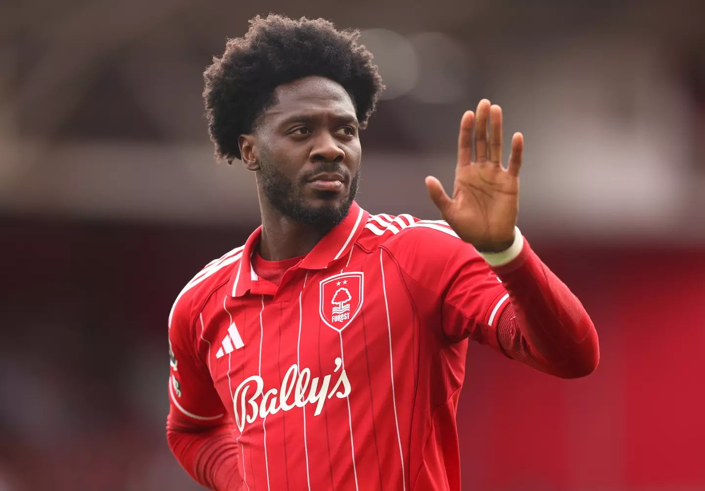Ola Aina playing for Nottingham Forest. Image: Nigel French/Allstar / Contributor via Getty