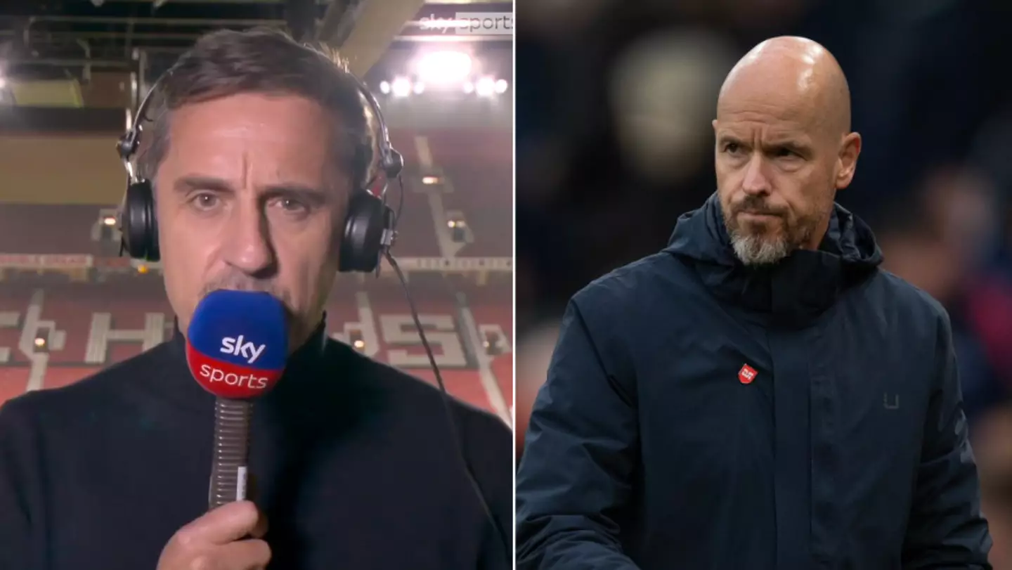 Gary Neville completely tears Erik ten Hag apart following 'abysmal' performance in huge post-match rant