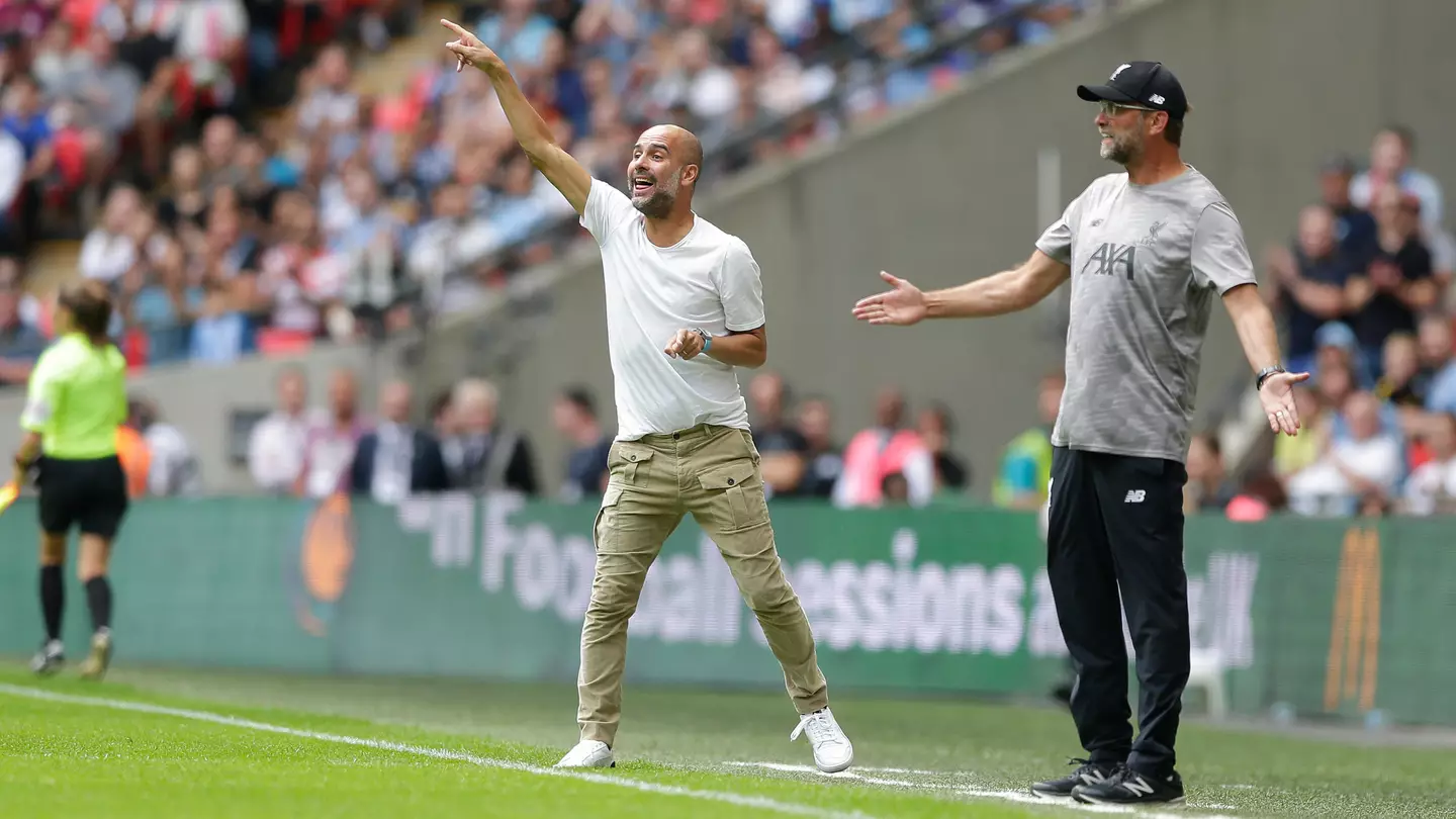 Manchester City manager Pep Guardiola and Liverpool Manager Jurgen Klopp (Image: Action Plus Sports Images/Alamy)