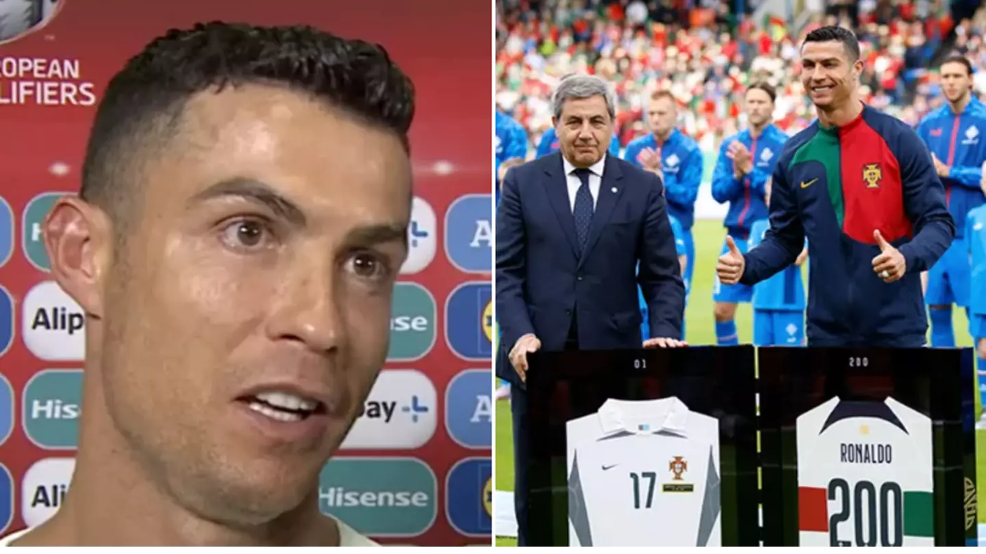 Cristiano Ronaldo's post-match interview after achieving Guinness World Record was so good