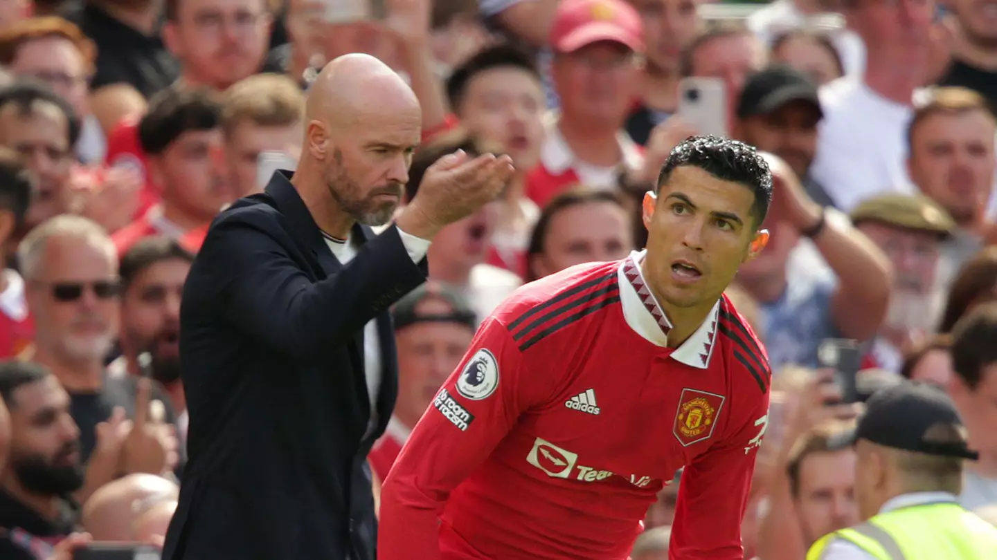 Ronaldo is not happy at United. Image: Alamy