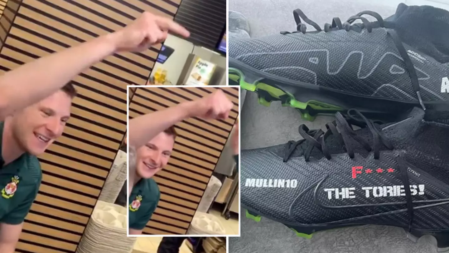 Wrexham star Paul Mullins joins in ‘F*** the Tories’ chant with fans