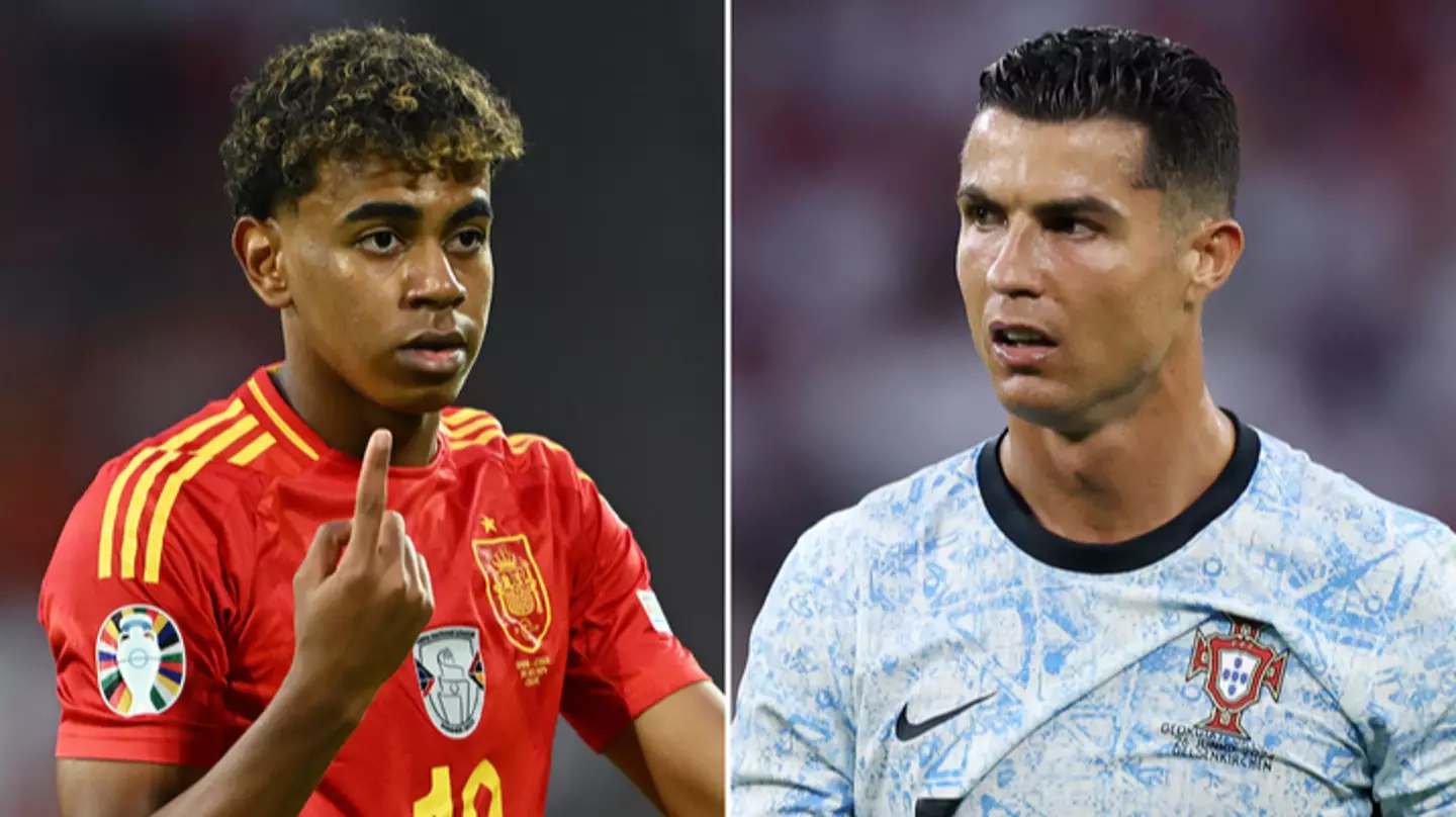 Lamine Yamal matches incredible Cristiano Ronaldo record during Spain vs Georgia