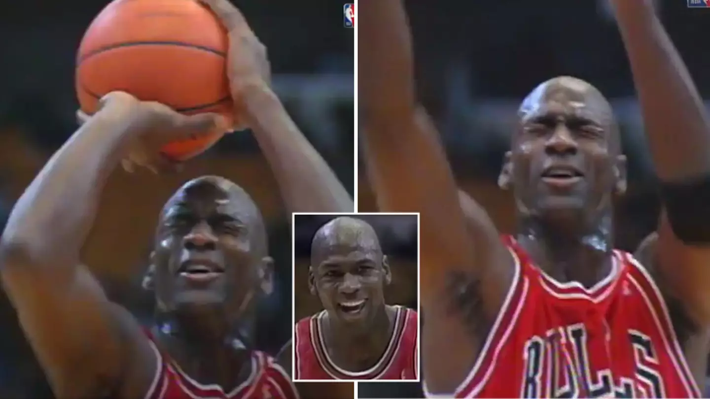 Michael Jordan once threw a free shot with his eyes closed during an NBA game