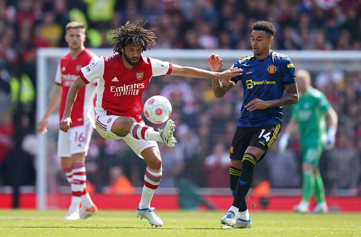 Lingard in action against Arsenal. (Image