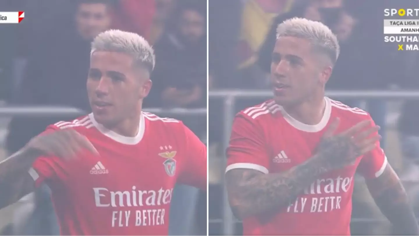 Enzo Fernandez pulled out ‘I’m staying’ celebration after scoring on Benfica return