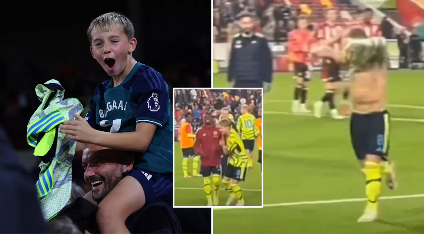 Footage shows Martin Odegaard being the perfect captain on three separate occasions after Carabao Cup win