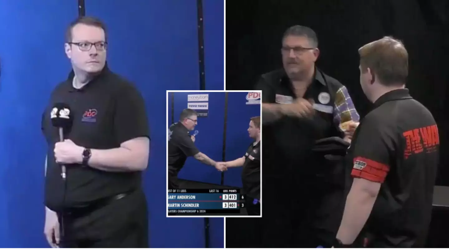 Gary Anderson quits midway through match and walks off leaving opponent stunned