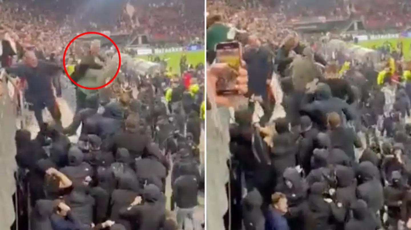 West Ham fan praised for holding off entire gang of AZ Alkmaar ultras as Hammers progress to Europa Conference League final