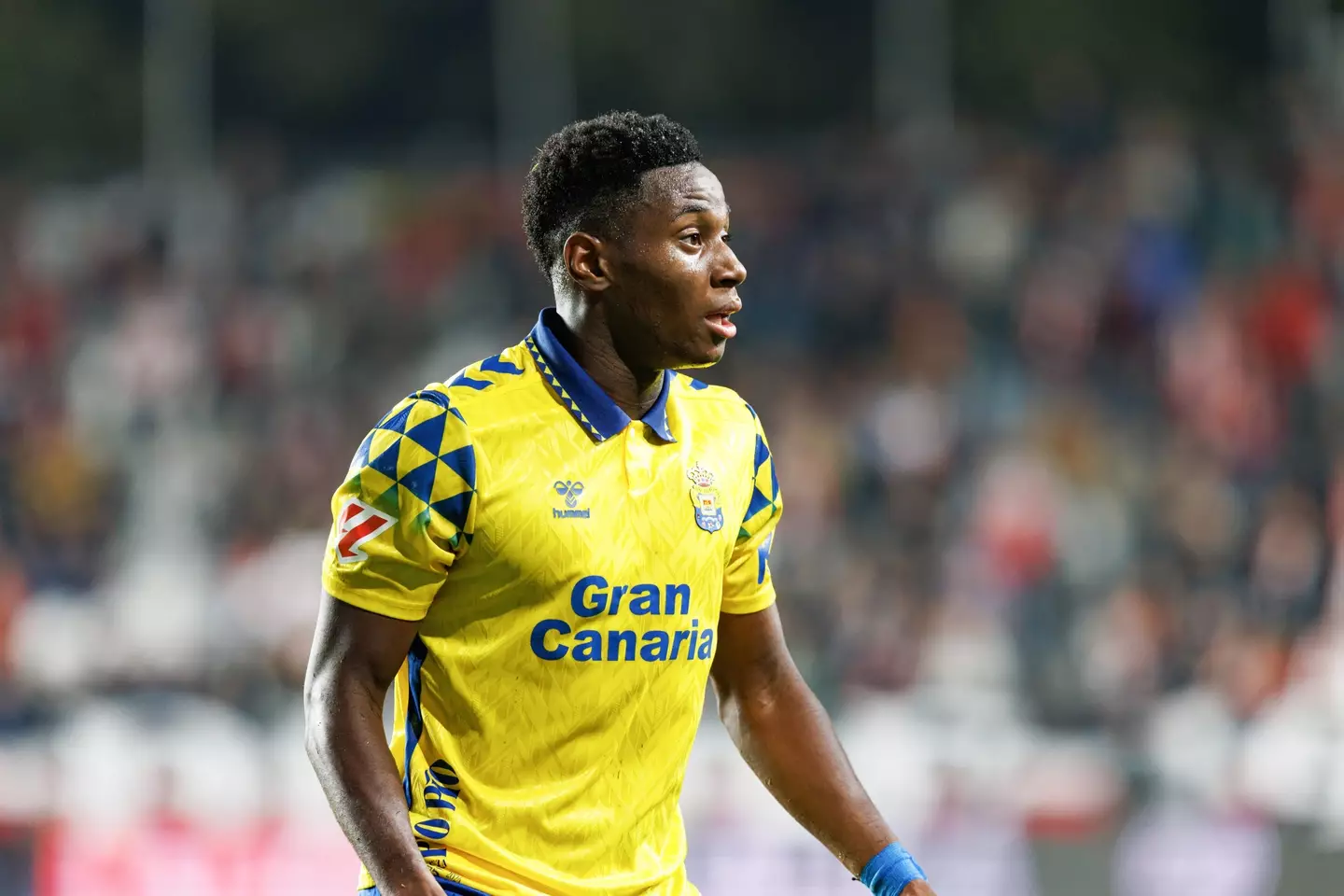 Dario Essugo in action for Las Palmas. Image: Getty