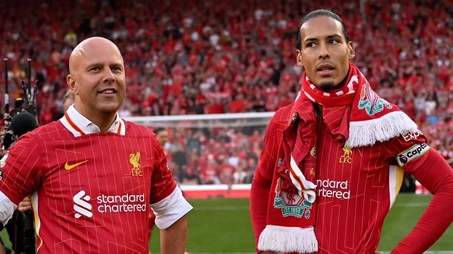 Arne Slot and Virgil van Dijk (Image: Getty)