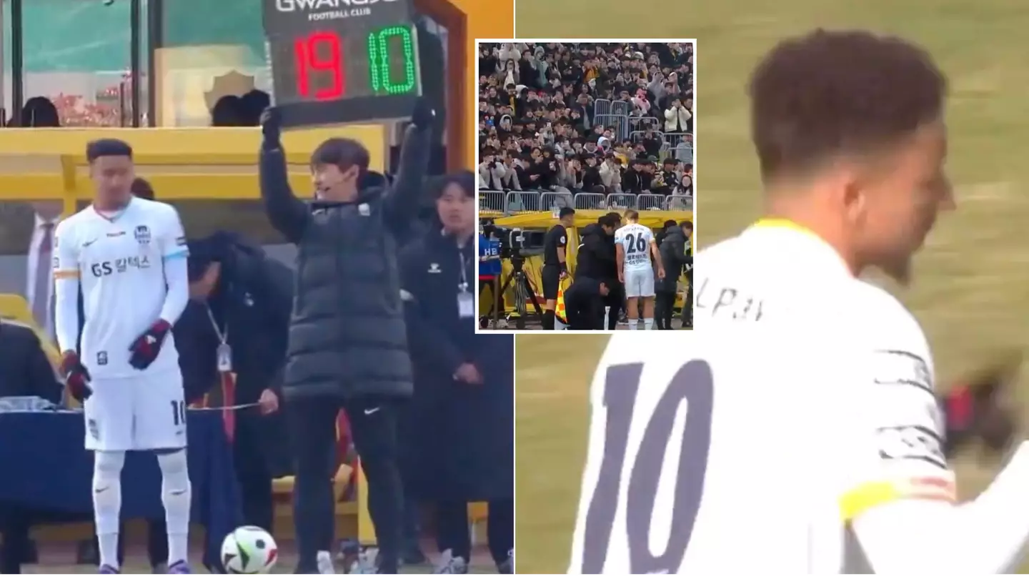 Jesse Lingard's 13-minute K-League debut did not go to plan