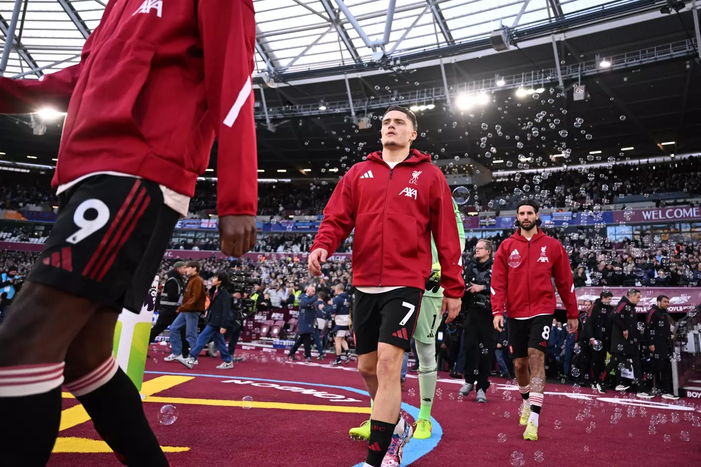 Florian Wirtz started against West Ham on Sunday. Image: Getty