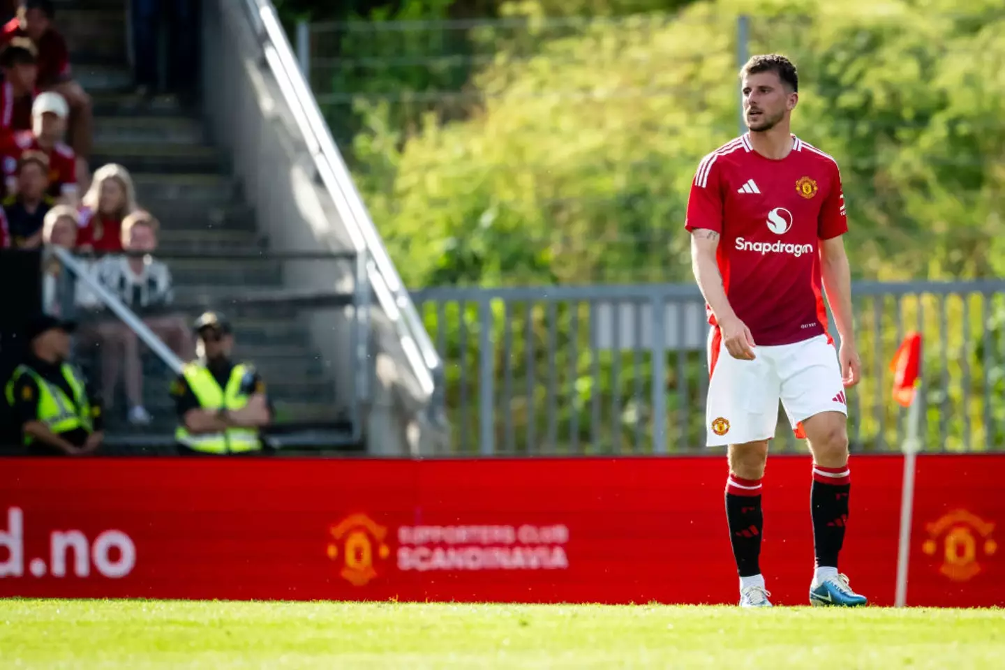 Mason Mount featured in Manchester United's first pre season game against Rosenborg on July 15. (Image: Getty)