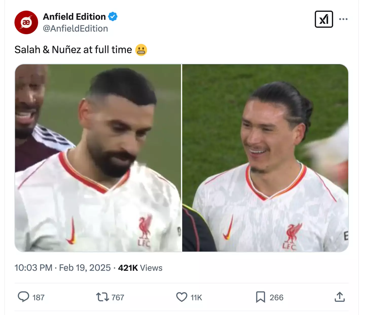 Image credit: X/@AnfieldEdition