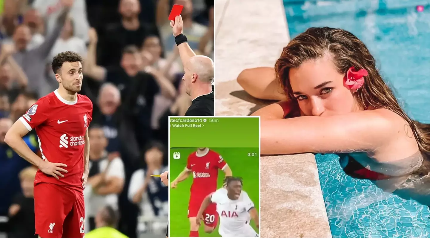 Diogo Jota's wife calls Liverpool's loss to Tottenham 'rigged' and brands match officials 'clowns'