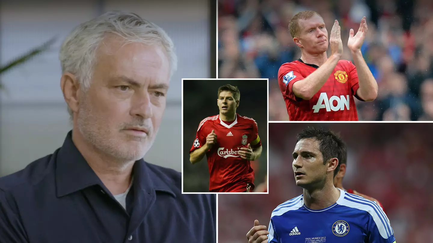 Jose Mourinho gave unique response when asked to settle the Steven Gerrard, Paul Scholes and Frank Lampard debate