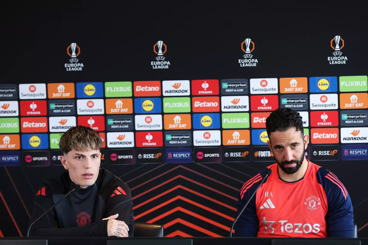 Alejandro Garnacho and Ruben Amorim (Image: Getty)