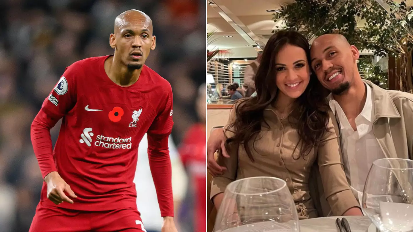 Fabinho's wife reacts to report linking Liverpool midfielder with shock Anfield exit