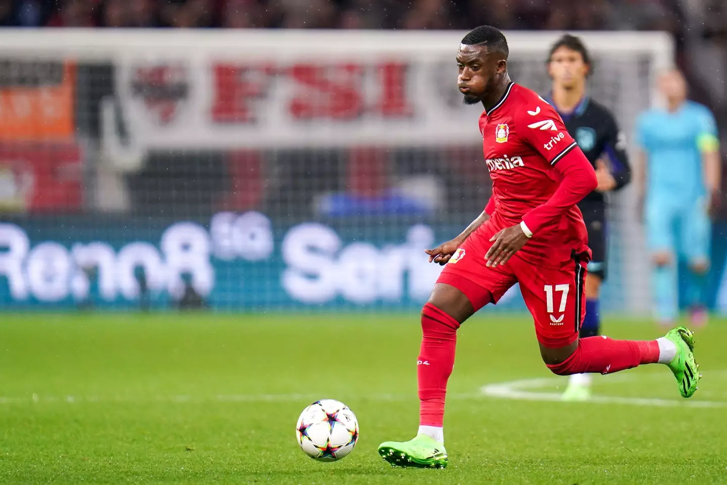 Callum Hudson-Odoi for Bayer Leverkusen on loan from Chelsea. (Alamy)