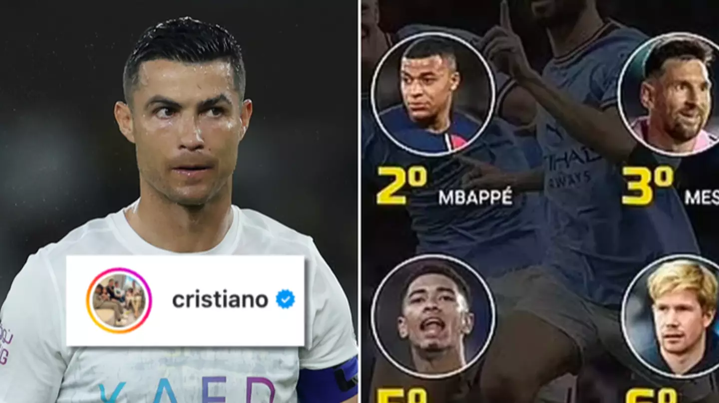 Cristiano Ronaldo responds after missing out on list of 10 best players of 2023 which included Lionel Messi