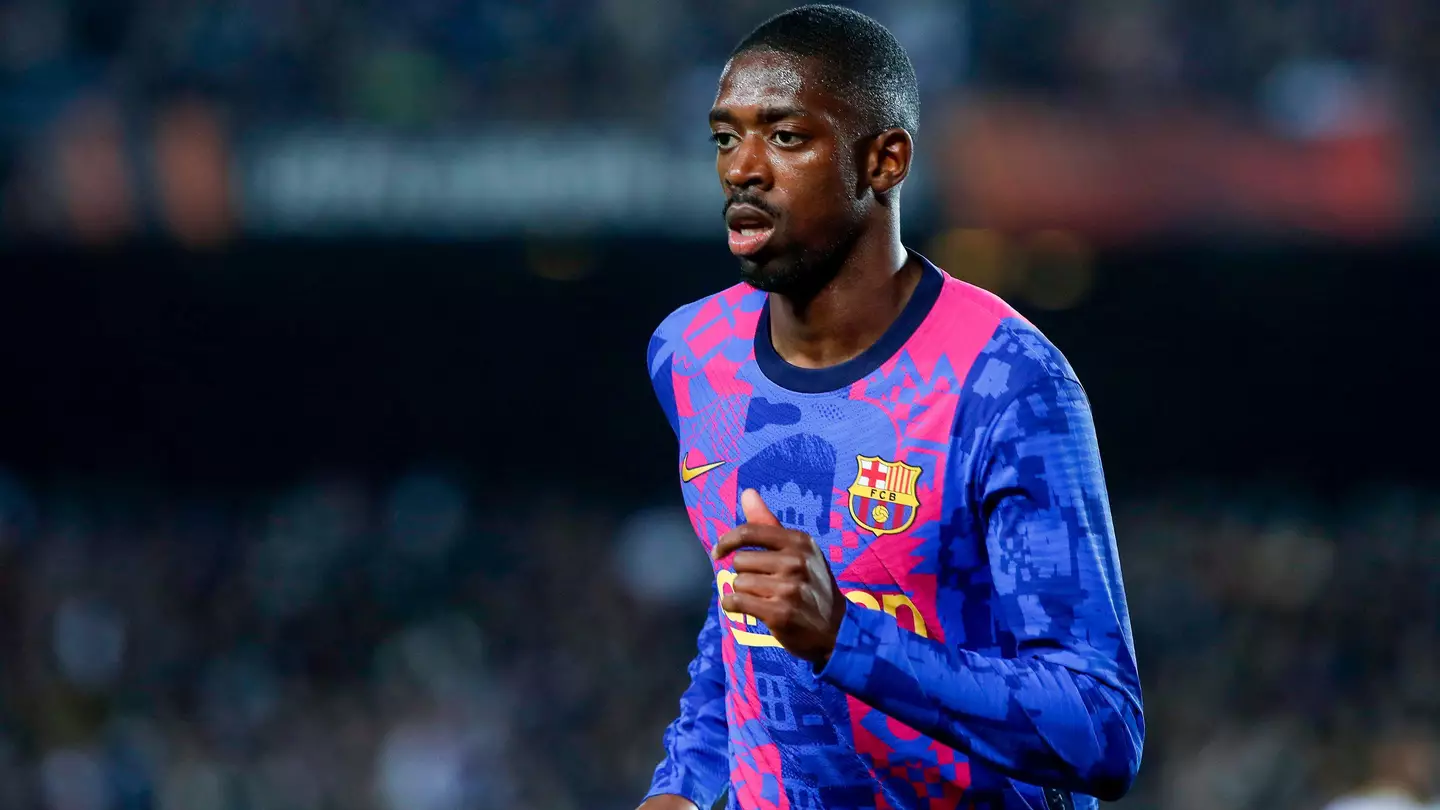 Ousmane Dembele features for Barcelona against Napoli in the Europa League. (Alamy)