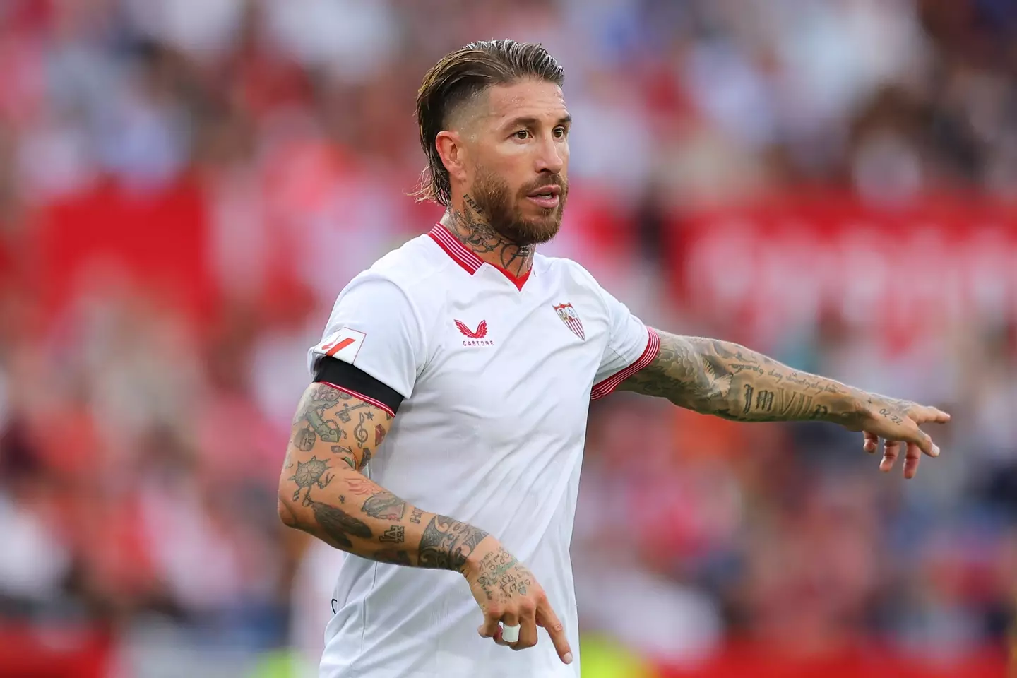 Sergio Ramos took on old club Real Madrid with boyhood side Sevilla in La Liga. (