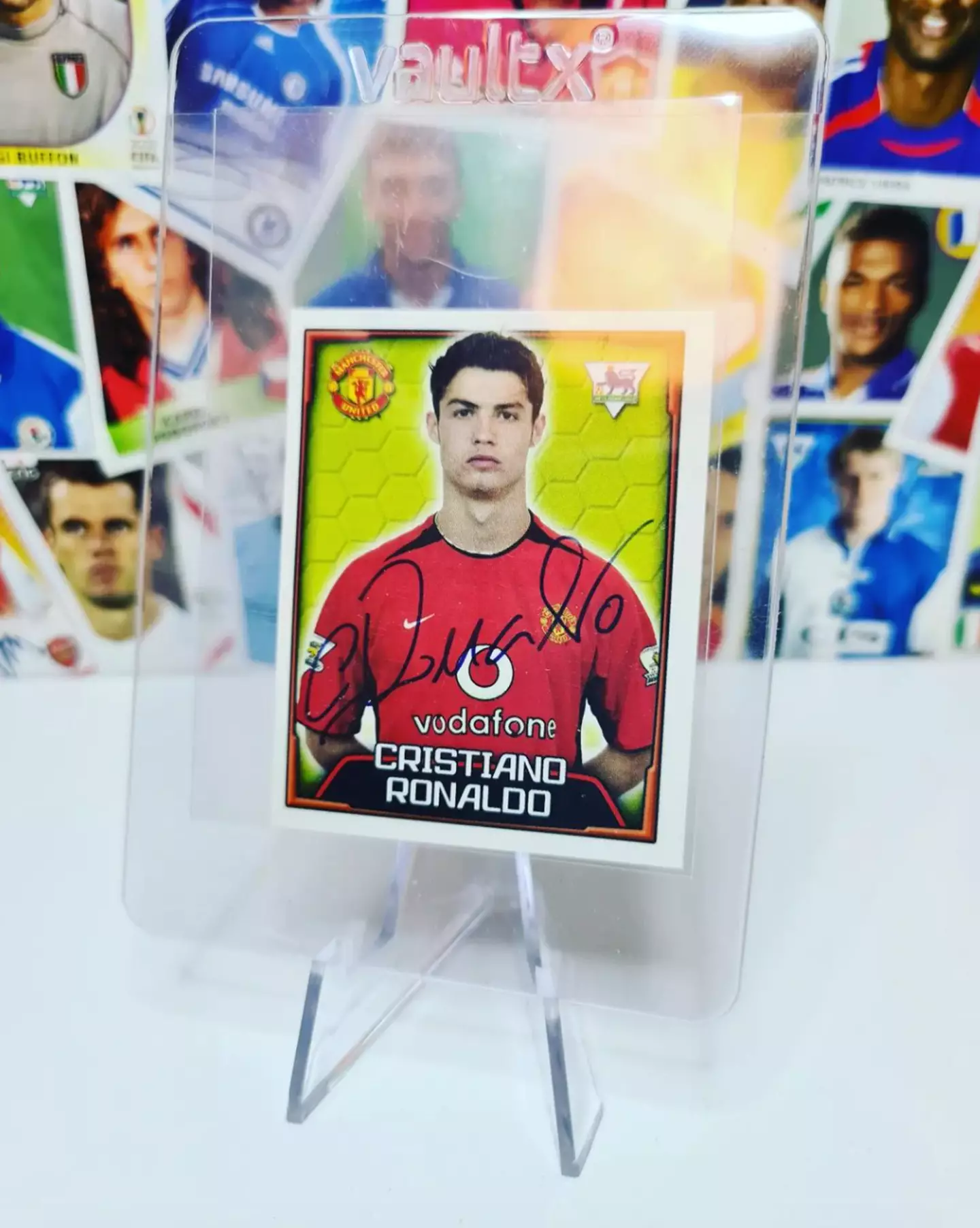 The highly sought-after 2004 Premier League Rookie Ronaldo card. Image credit: Instagram/paolopaniniofficial
