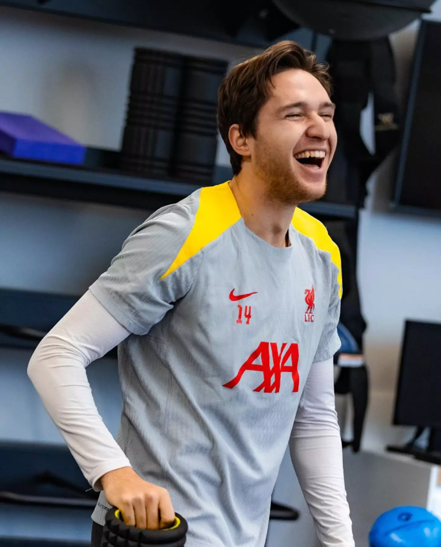 Federico Chiesa in Liverpool training- Getty