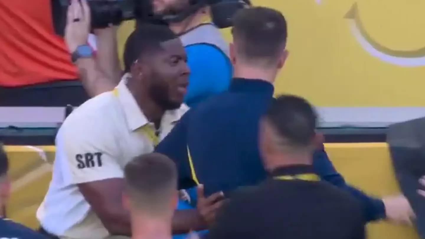 Ex-Man Utd star sent off for fighting security guard as chaotic Club World Cup match sees three red cards