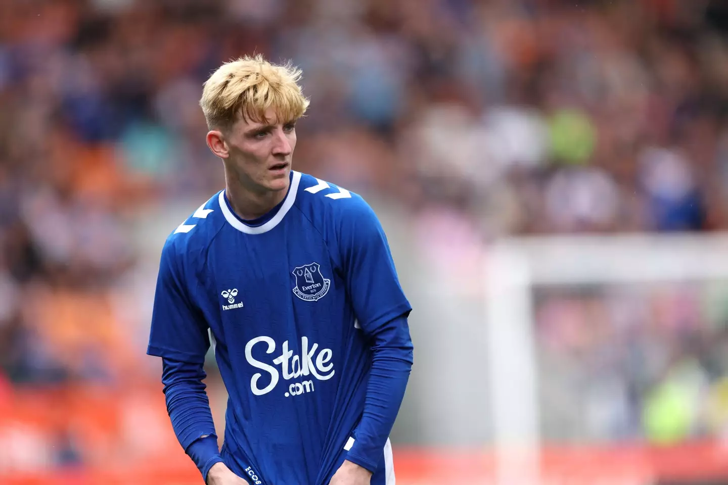 Anthony Gordon in pre-season action for Everton. (Alamy)