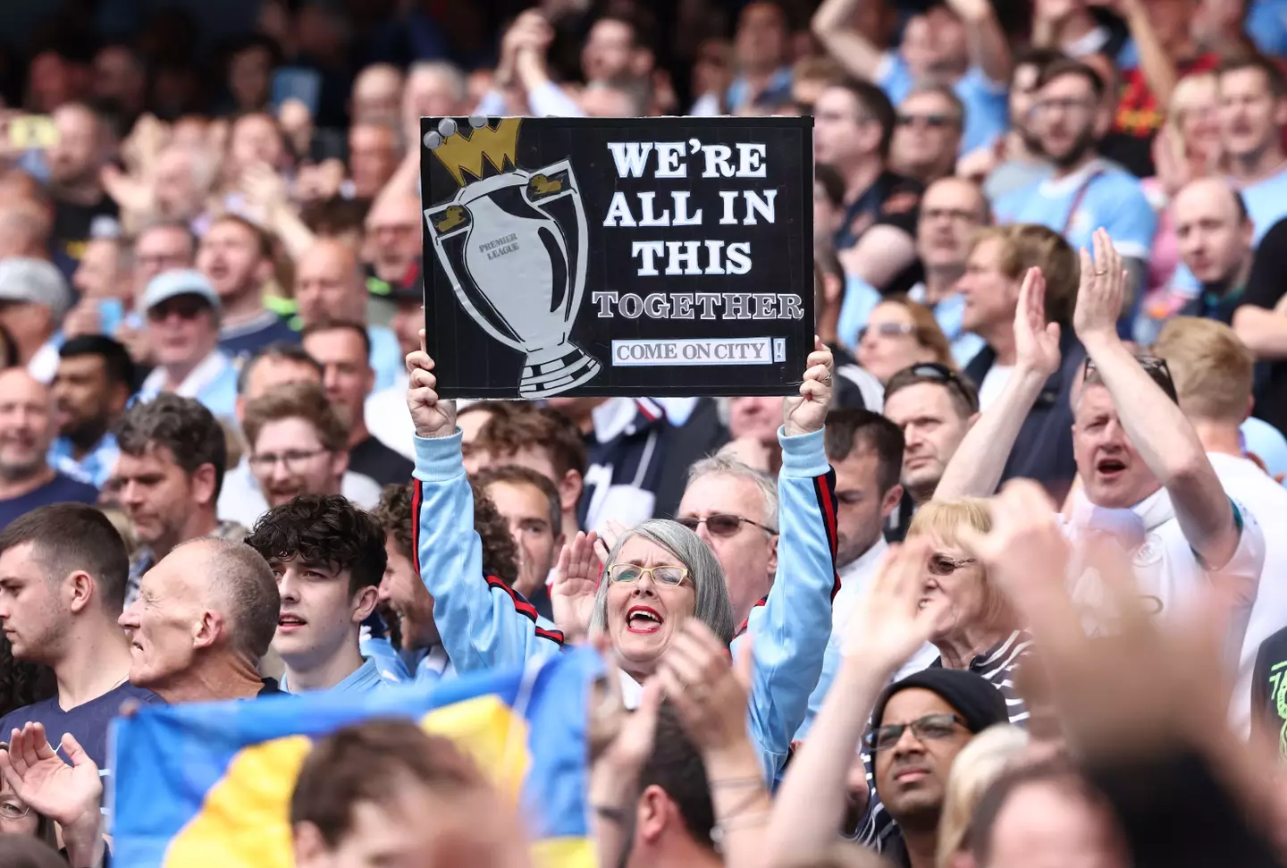 Not too many empty seats at City. Image: PA Images